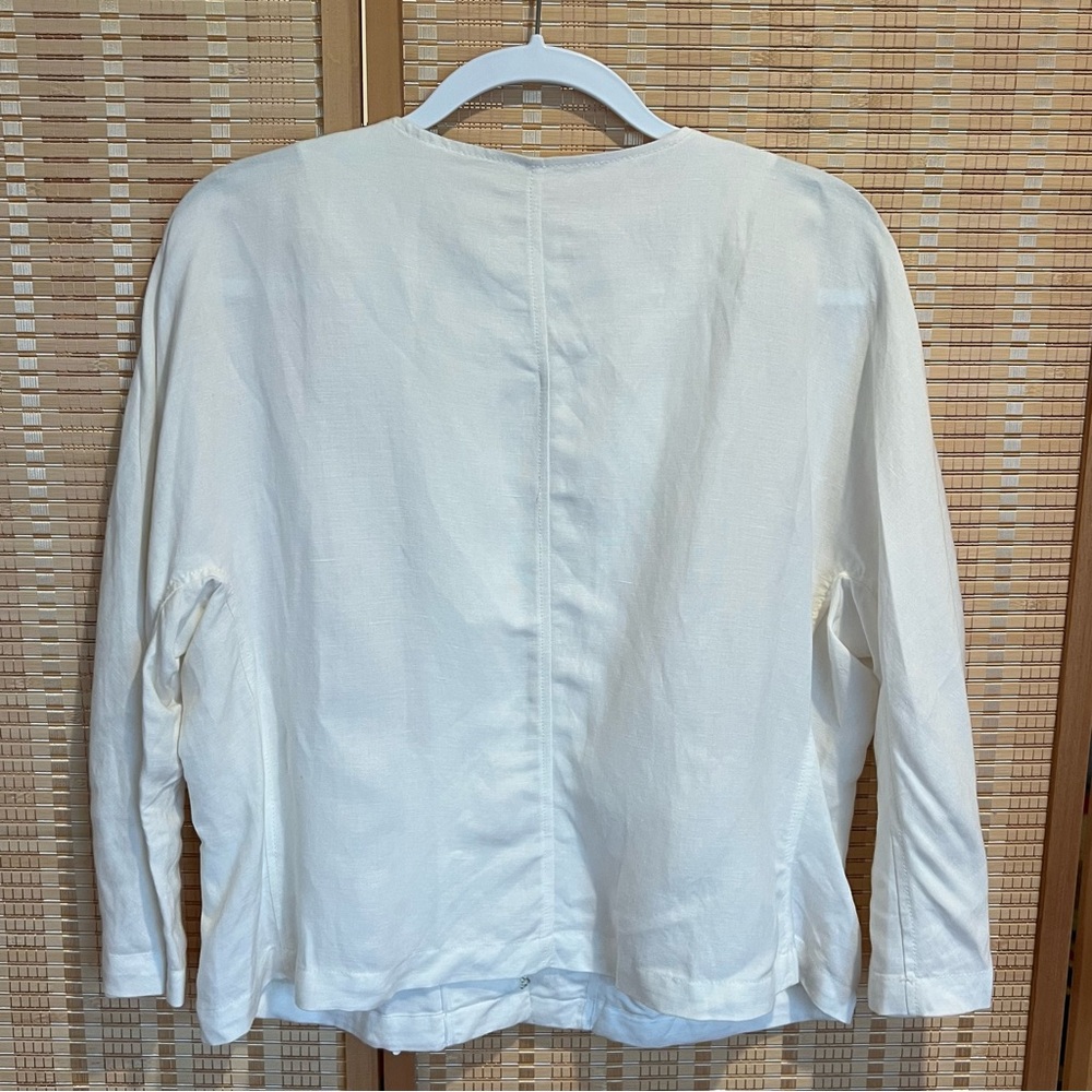 Ruby Rd. White Linen Jacket 16p - image 4